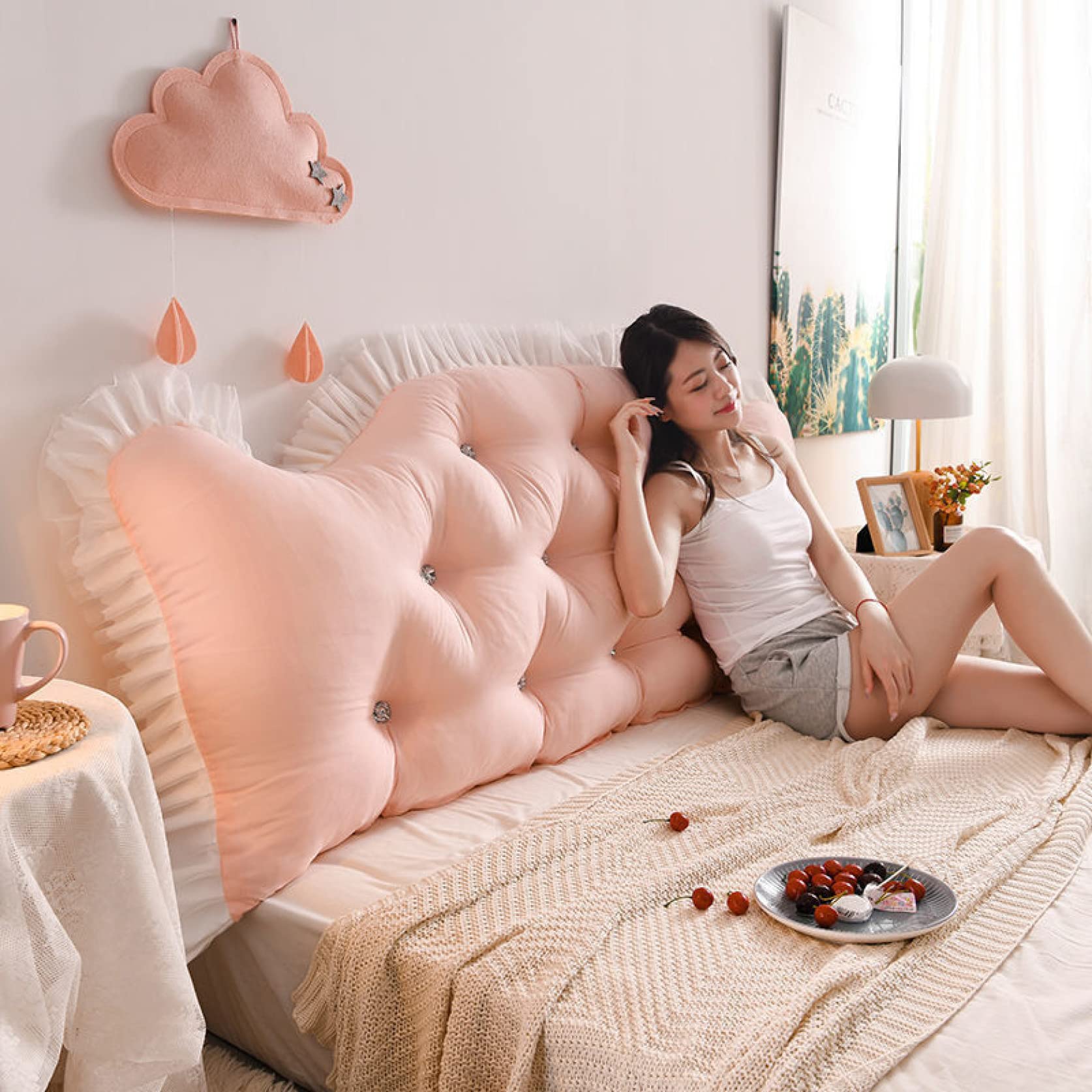 Amazon｜腰楽クッション 寝室 タイプ10 腰用 もちもち ベッド用 腰当て